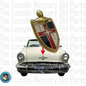 Front Hood Ornament & Badge Insert Shield Filler, With Nameplate-  KIT- OEM & NEW